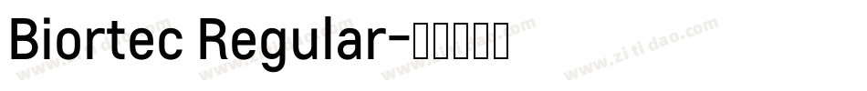 Biortec Regular字体转换